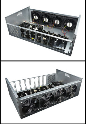 BTC ETH GPU Madencilik Teçhizat Makinesi, AMD A68 8 Gpu Madencilik Teçhizat Çerçevesi