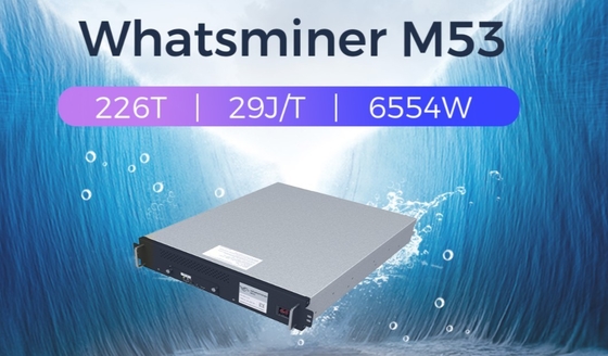 Whatsminer M53 226t 226th/S 6554W 29J/TH BTC Madenci Makinesi